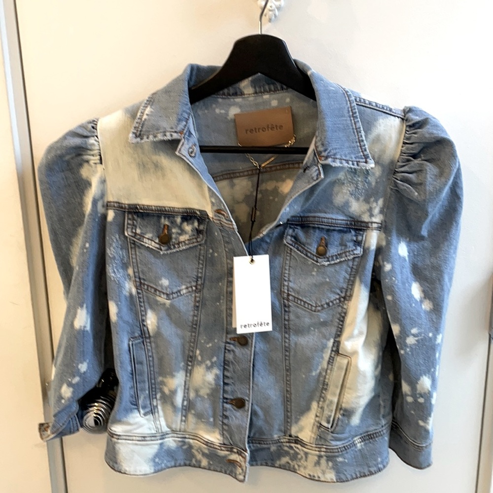 Puffy shoulder Jean jacket - purchased from Revolve and never worn
